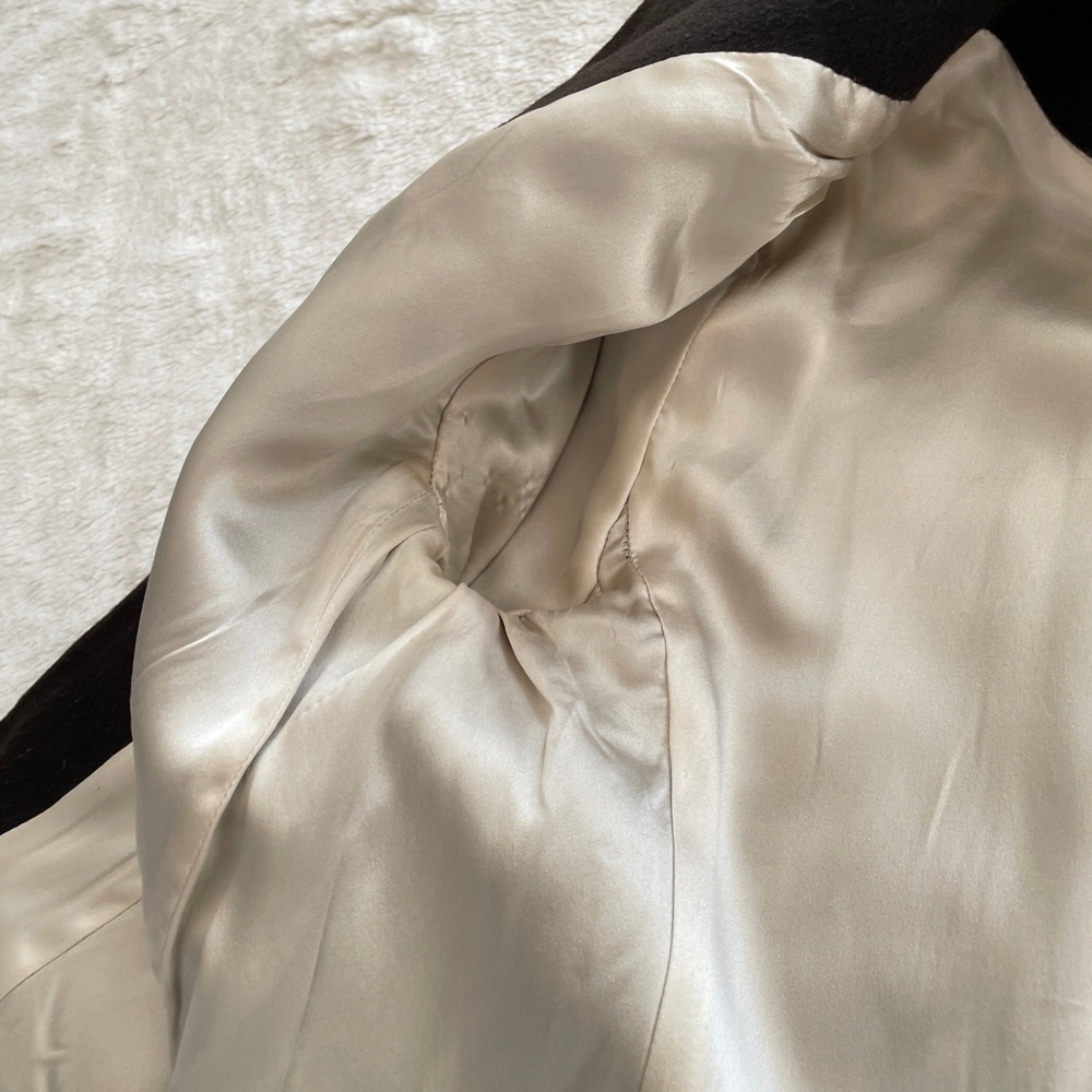 Teresa‎ Crowninshield Wool Cashmere Angora Silk Jacket Black Size 2 - Picture 11 of 14